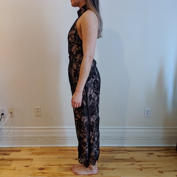 Alexis lace and silk romper - Picture 3 of 3